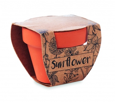 Logotrade promotional gifts photo of: Terracotta pot 'sunflower'