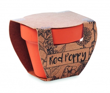 Logotrade corporate gift picture of: Terracotta pot 'poppy'