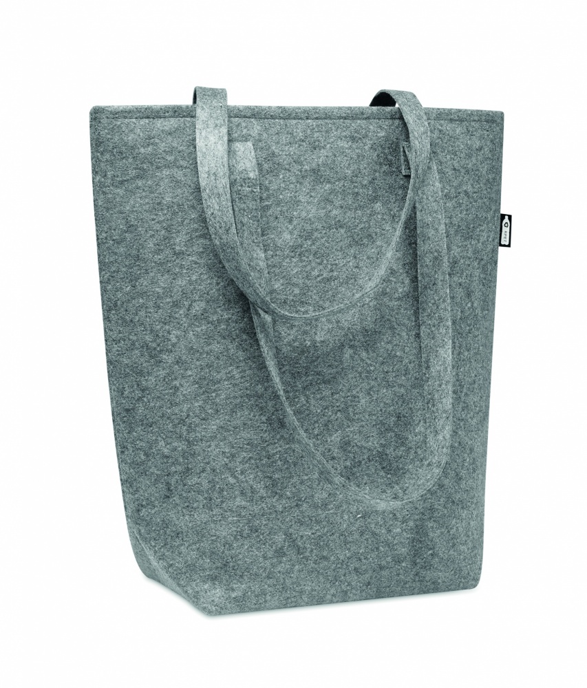 Logotrade promotional giveaway picture of: RPET felt shopping bag