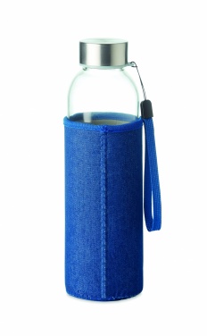 Logotrade business gift image of: Glass bottle in pouch 500 ml