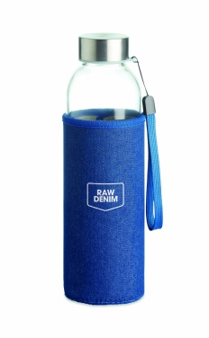 Logotrade corporate gift picture of: Glass bottle in pouch 500 ml