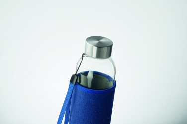 Logo trade promotional merchandise photo of: Glass bottle in pouch 500 ml