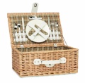 Wicker picnic basket 2 people, Wood