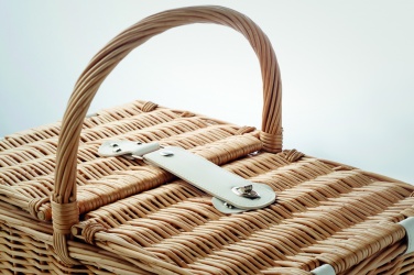 Logotrade advertising product picture of: Wicker picnic basket 4 people