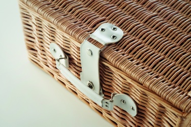 Logo trade promotional items picture of: Wicker picnic basket 4 people