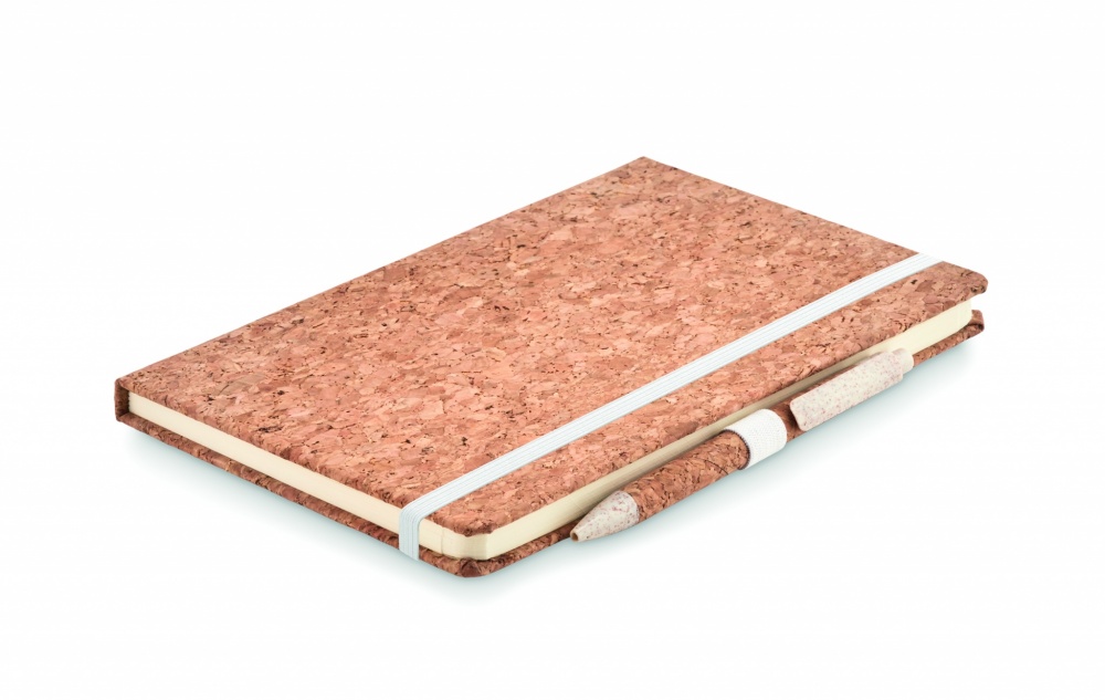 Logotrade promotional merchandise picture of: A5 cork notebook with pen