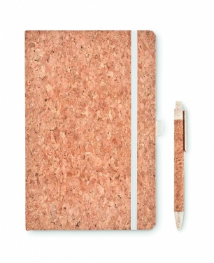 Logotrade promotional item picture of: A5 cork notebook with pen