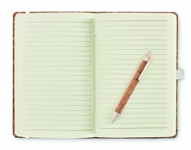 Logo trade corporate gift photo of: A5 cork notebook with pen