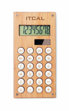 Logotrade promotional gifts photo of: 8 digit bamboo calculator