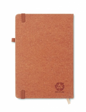 Logo trade promotional gift photo of: Recycled Leather A5 notebook