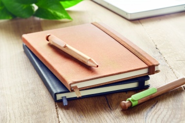 Logotrade promotional item image of: Recycled Leather A5 notebook