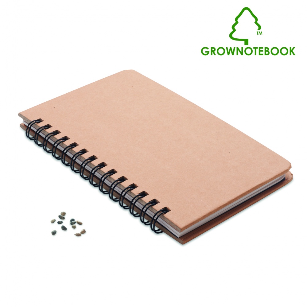 Logotrade corporate gift image of: A5 Pine tree GROWNOTEBOOK™