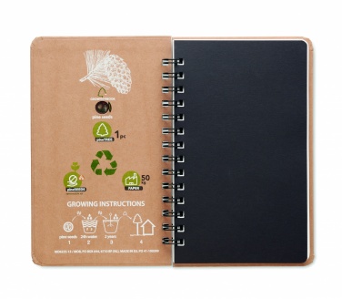 Logotrade promotional items photo of: A5 Pine tree GROWNOTEBOOK™