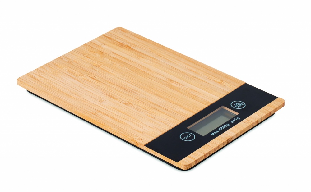 Logotrade promotional giveaway picture of: Bamboo digital kitchen scales