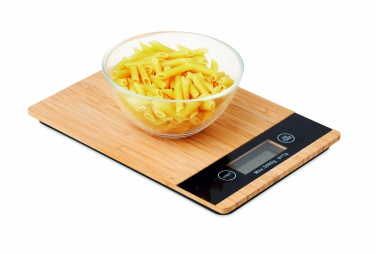 Logotrade promotional item image of: Bamboo digital kitchen scales