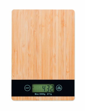 Logotrade advertising products photo of: Bamboo digital kitchen scales