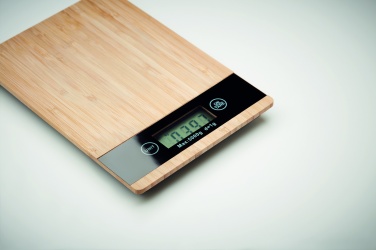 Logotrade promotional merchandise image of: Bamboo digital kitchen scales