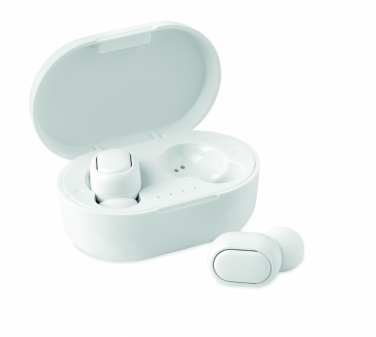 Logo trade promotional merchandise picture of: Recycled ABS TWS earbuds