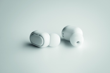 Logo trade promotional merchandise photo of: Recycled ABS TWS earbuds