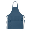 Organic cotton apron 200 gr/m², Blue