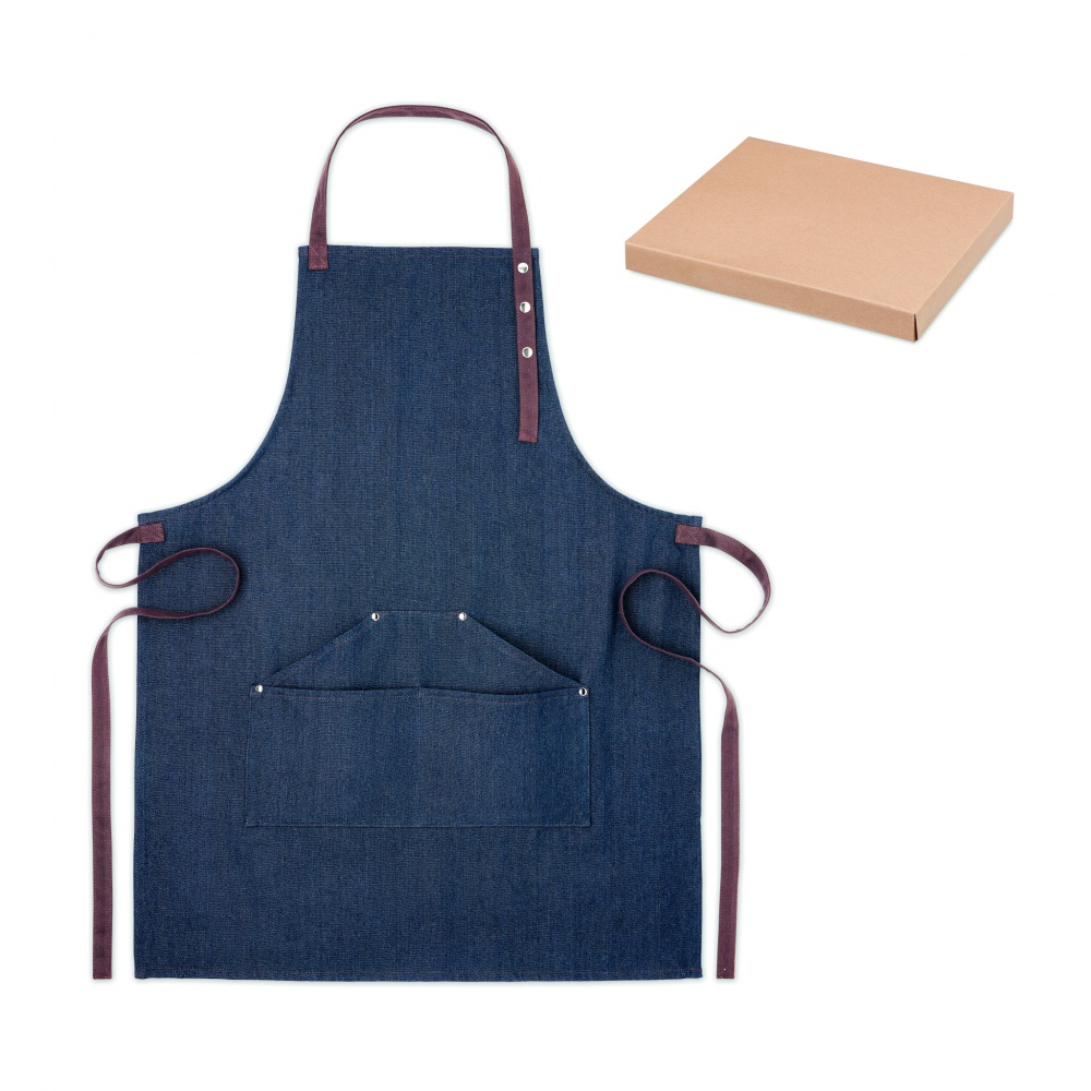 Logo trade promotional giveaway photo of: Denim apron 240 gr/m²