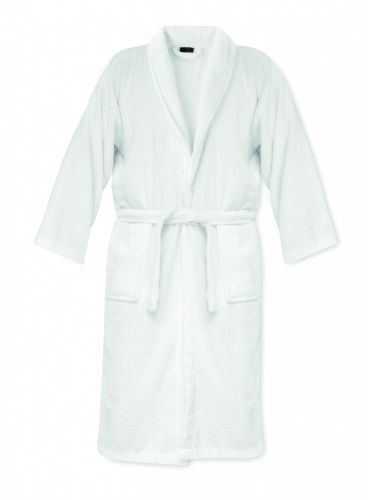 Logo trade promotional products image of: Bathrobe organic cotton XL/XXL