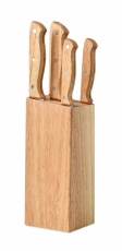 5 piece knife set in base