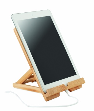 Logo trade promotional items image of: Bamboo tablet stand TUANUI