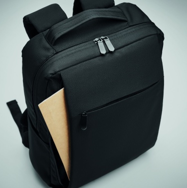 Logo trade promotional giveaway photo of: Laptop backpack in 300D RPET