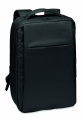 Laptop backpack in 300D RPET, Black