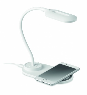 Logo trade promotional merchandise photo of: Desktop light and charger 10W