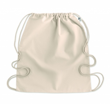 Logo trade promotional giveaways picture of: Organic cotton drawstring bag