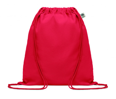 Logo trade promotional giveaways picture of: Organic cotton drawstring bag