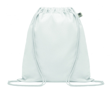 Logo trade promotional merchandise picture of: Organic cotton drawstring bag