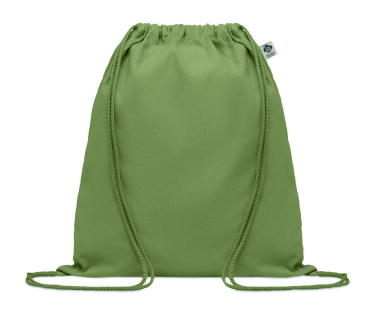 Logo trade promotional giveaway photo of: Organic cotton drawstring bag