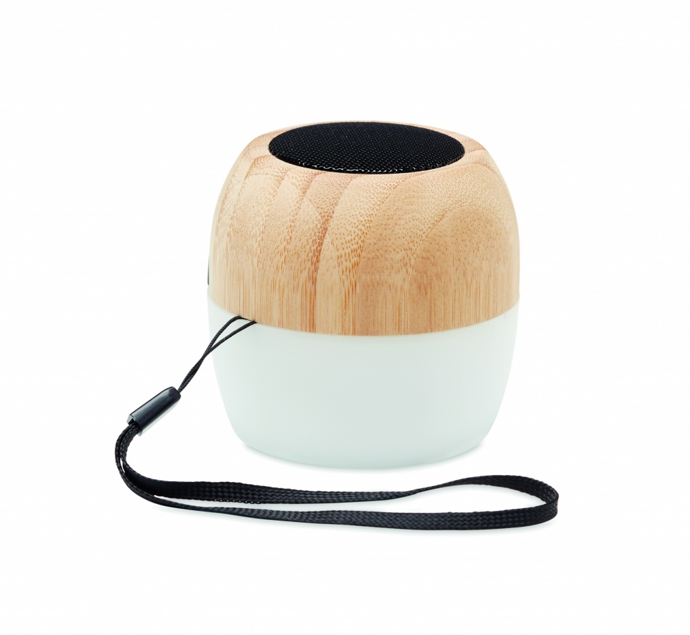 Logo trade promotional merchandise photo of: 5.0 wireless bamboo speaker