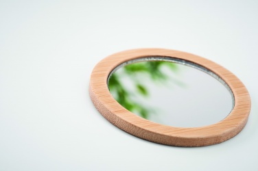 Logotrade promotional merchandise picture of: Bamboo make-up mirror