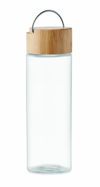 Logo trade promotional products picture of: Glass bottle 500ml bamboo lid