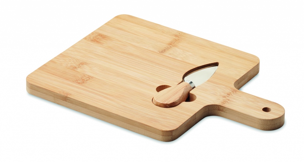 Logotrade promotional merchandise photo of: Cheese board set in bamboo Bremen