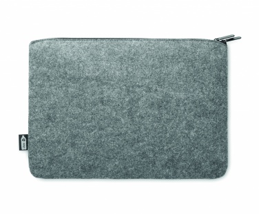 Logo trade corporate gifts picture of: RPET felt zipped laptop bag