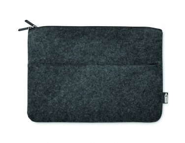 Logotrade promotional item picture of: RPET felt zipped laptop bag