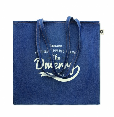 Logotrade promotional giveaway image of: Recycled denim shopping bag