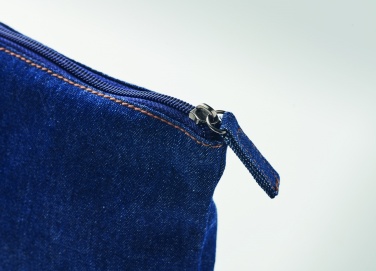 Logo trade promotional product photo of: Recycled denim cosmetic pouch