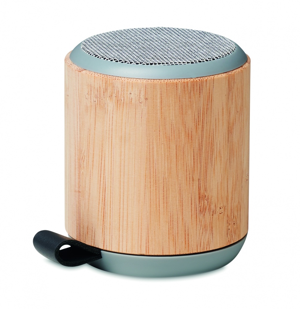 Logo trade promotional giveaways image of: 5.3 wireless bamboo speaker