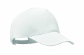 Organic cotton baseball cap, White