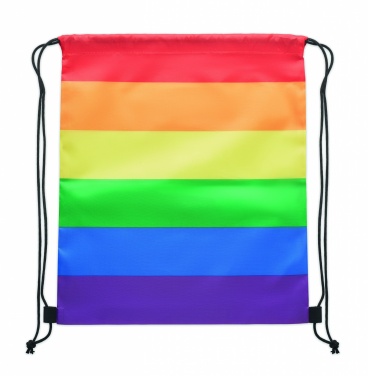 Logotrade promotional gift image of: Rainbow RPET drawstring bag