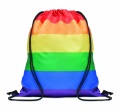 Rainbow RPET drawstring bag, Multicolour