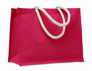 Logo trade advertising product photo of: Jute bag with cotton handle