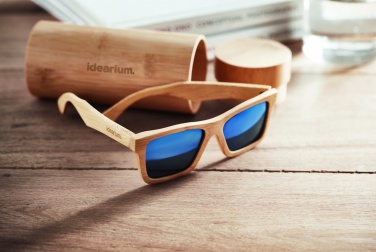 Logotrade promotional gift picture of: Sunglasses and case in bamboo