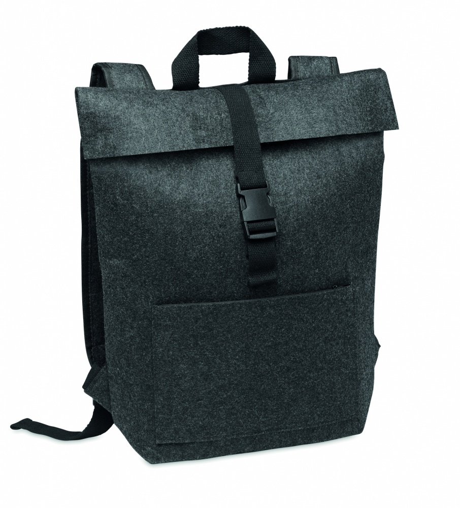 Logo trade promotional gift photo of: RPET felt backpack